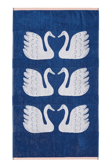 Scion Blue Swim Swam Swan Towel