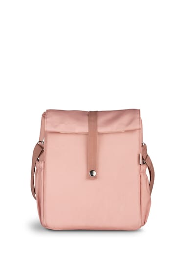 Citron Blush Pink Insulated Roll-Up Lunch Bag