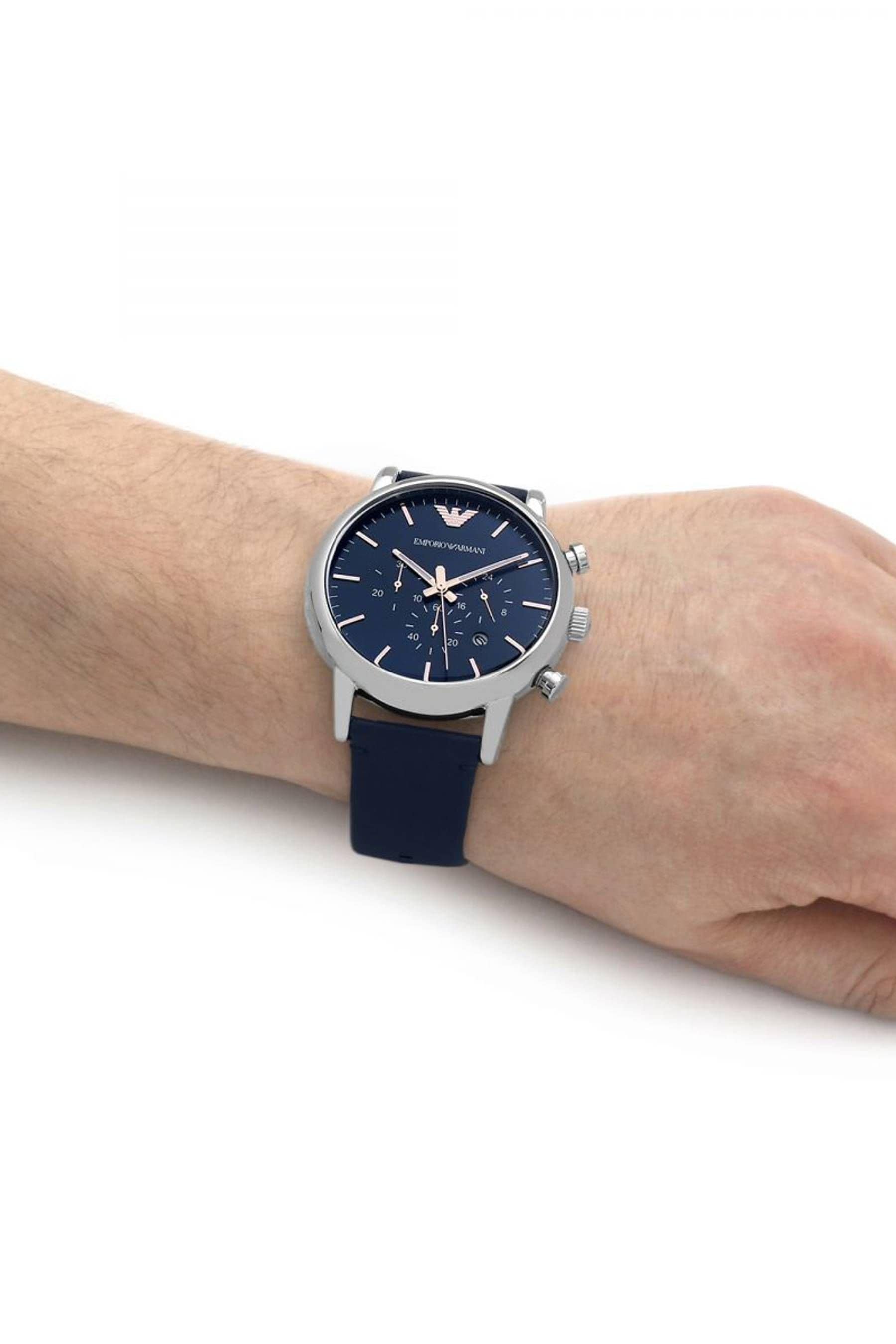 Emporio armani blue watch online