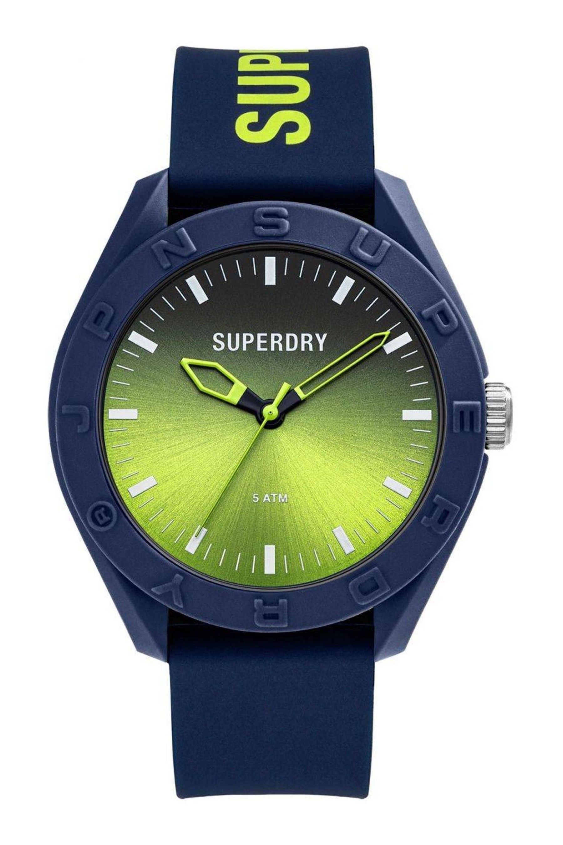 Buy Superdry Blue Gents Osaka Laser Modern Casual Watch from the