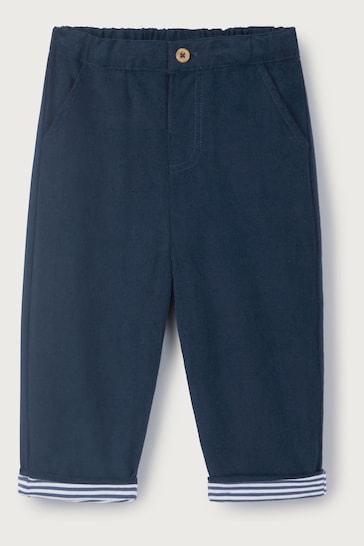 The White Company Blue Cord Trousers