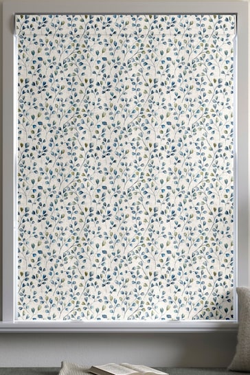 Spa Blue April Made To Measure Roman 100% Cotton Blind