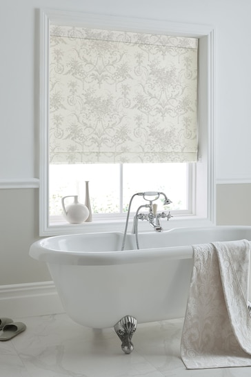 Laura Ashley Dove Grey Tuileries Made To Measure Roman Blinds