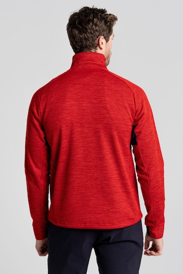 Craghoppers Red Tarbert Half Zip Jumper