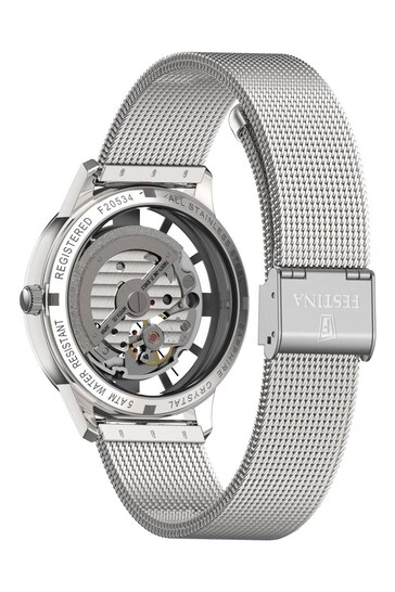 Festina Gents Silver Skeleton Automatic Collection Watch
