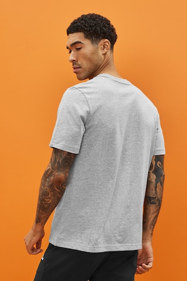adidas Grey Sportswear Essentials Single Jersey Embroidered Small Logo T-Shirt