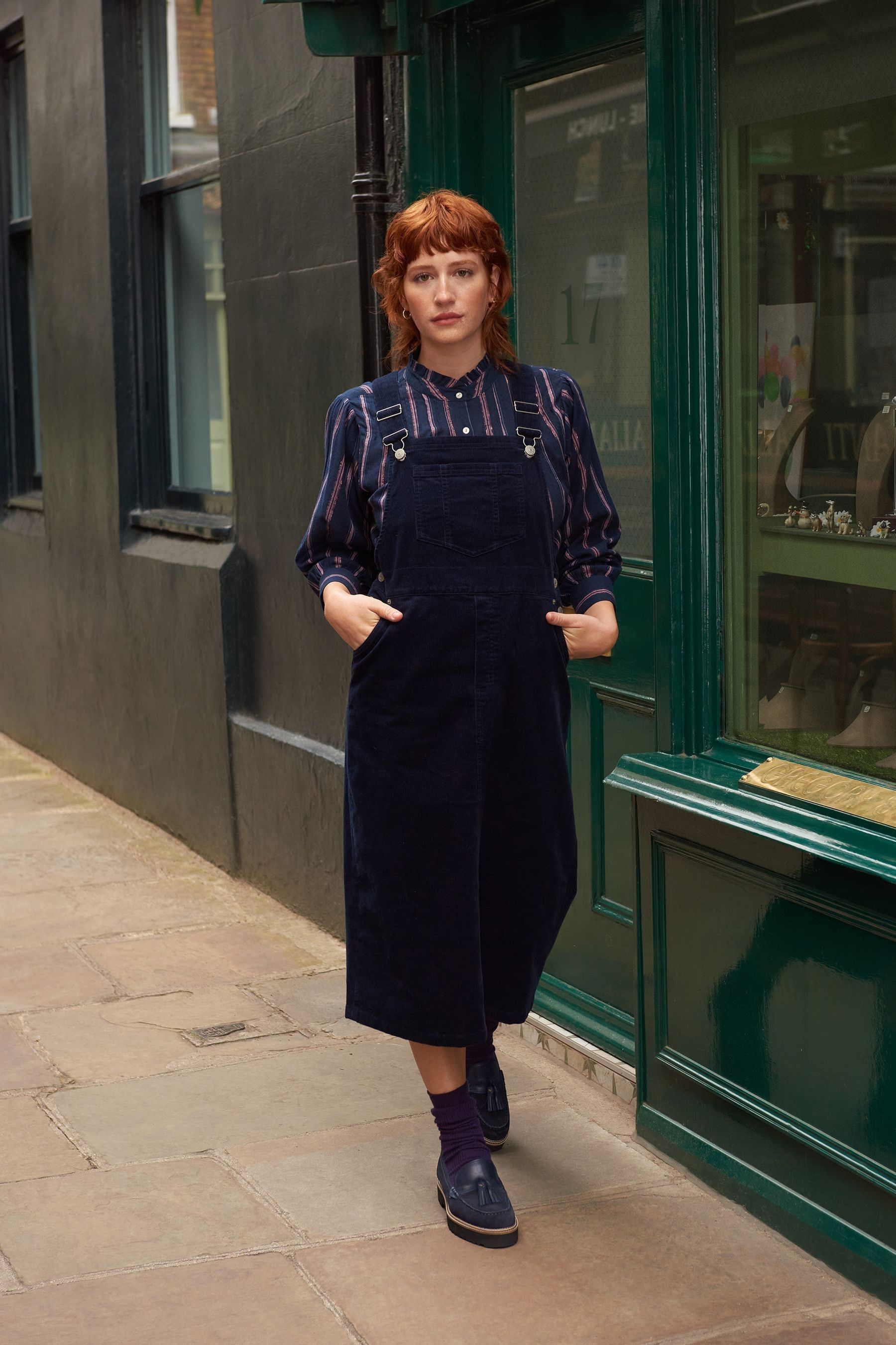 Midi pinafore deals dress uk