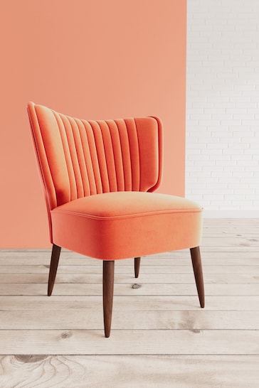 Swoon Easy Velvet Burnt Orange Duke Chair