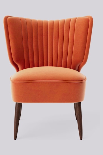 Swoon Easy Velvet Burnt Orange Duke Chair