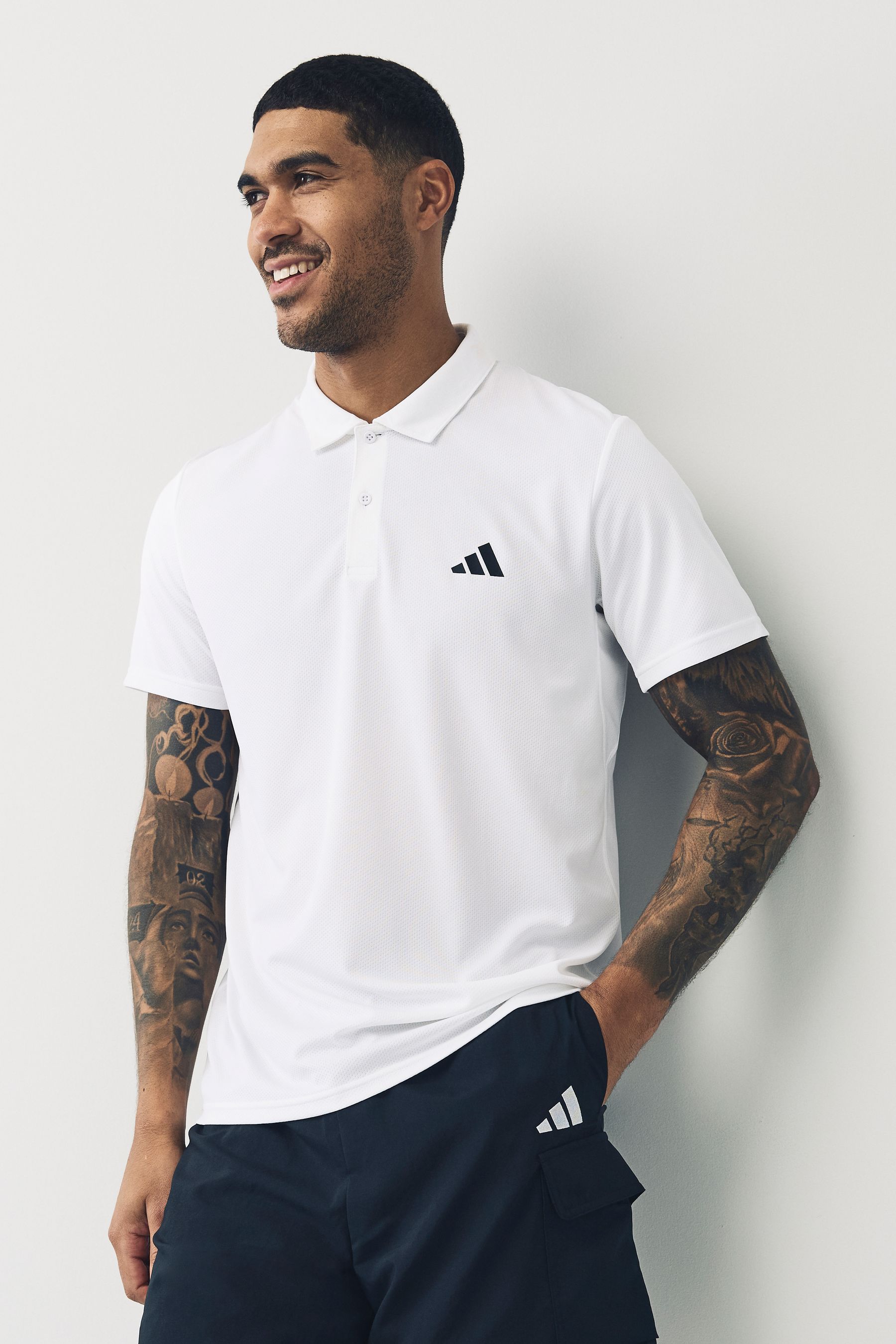 Buy adidas White adidas Performance Train Essentials Training Polo