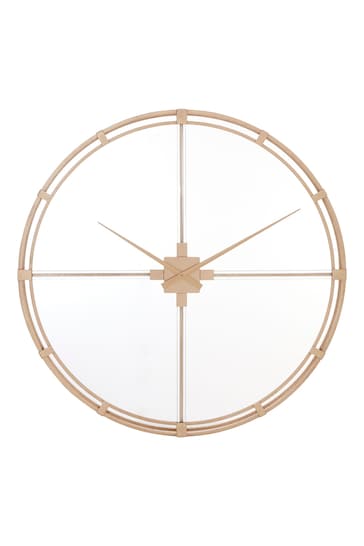 Fifty Five South Gold Finish Metal Frame Wall Clock