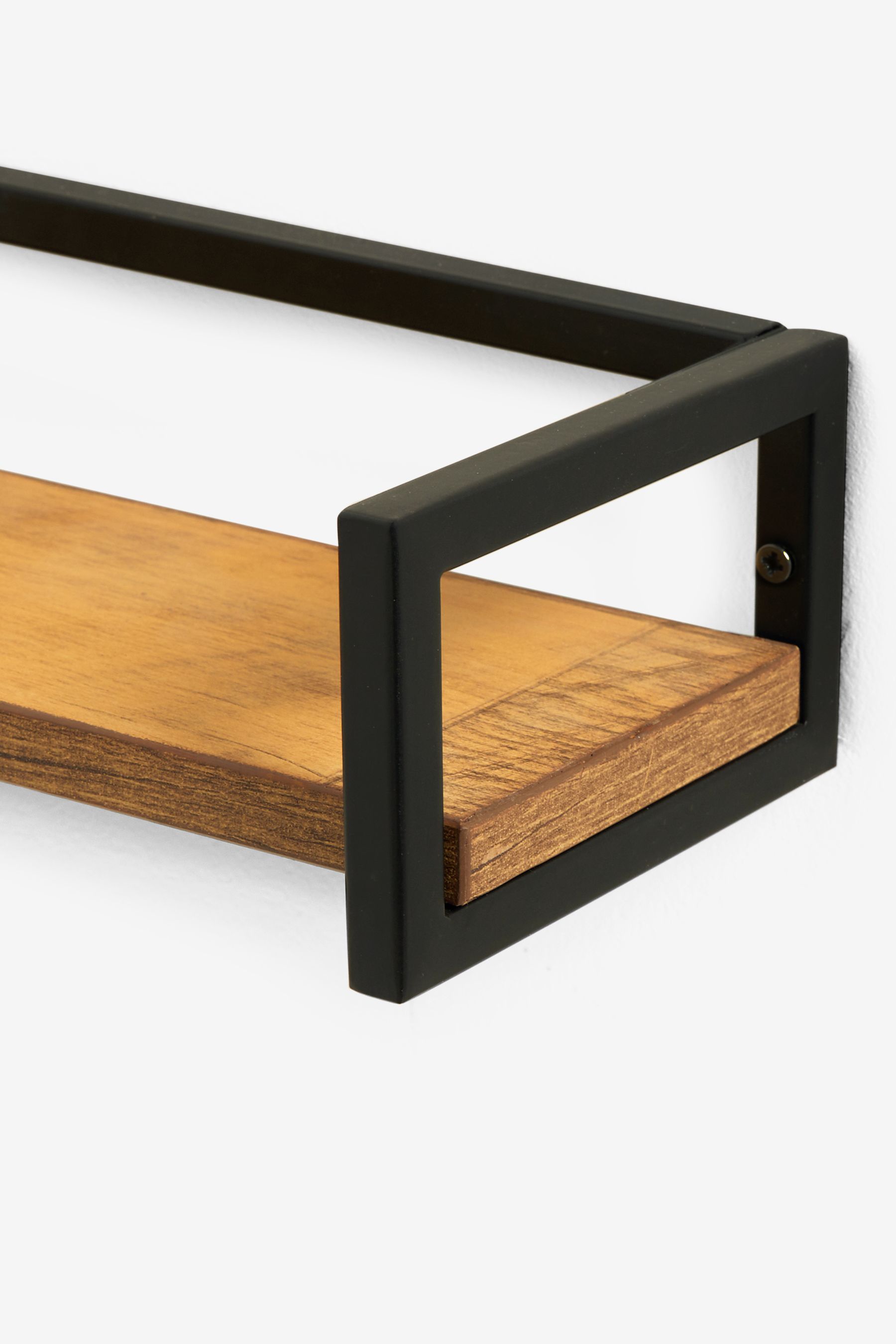 Dark Bronx Corner Wall Shelf