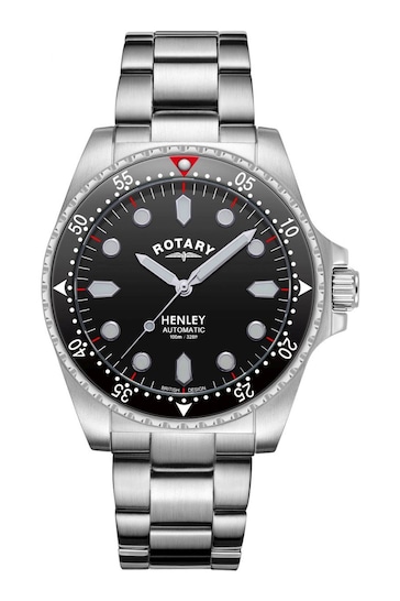 Rotary Gents Silver Tone Automatic Henley Watch