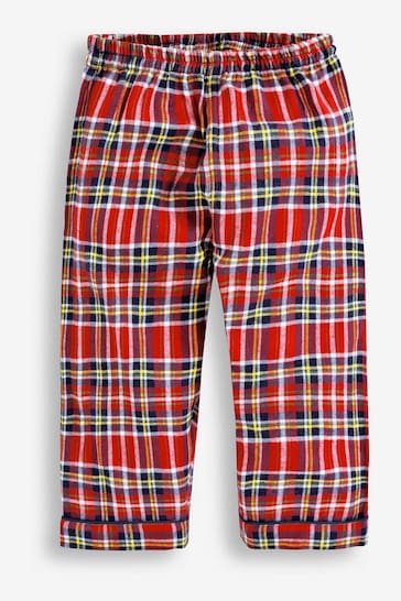 JoJo Maman Bébé Red Classic Tartan Pyjamas