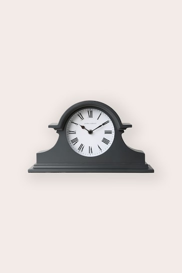 Laura Ashley Grey Edith Mantel Clock