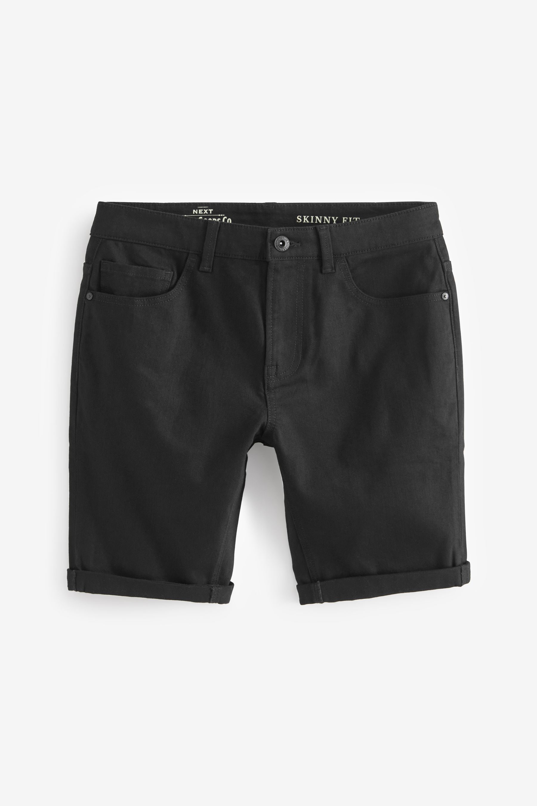 Mens skinny fit denim shorts top
