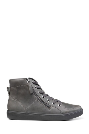 Hotter Grey Rapid X Wide Lace/Zip Boots