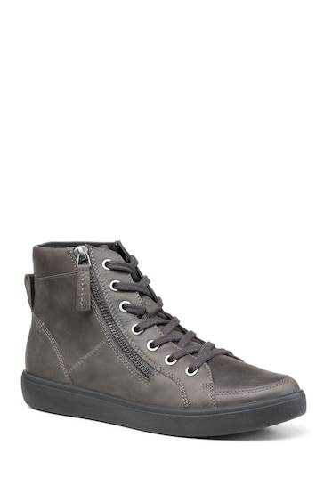 Hotter Grey Rapid X Wide Lace/Zip Boots