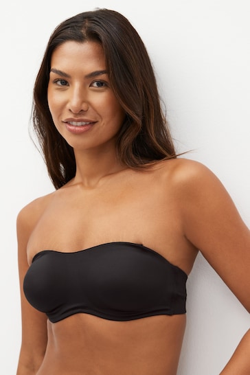 Black Smoothing Strapless Non Pad Wired Bra