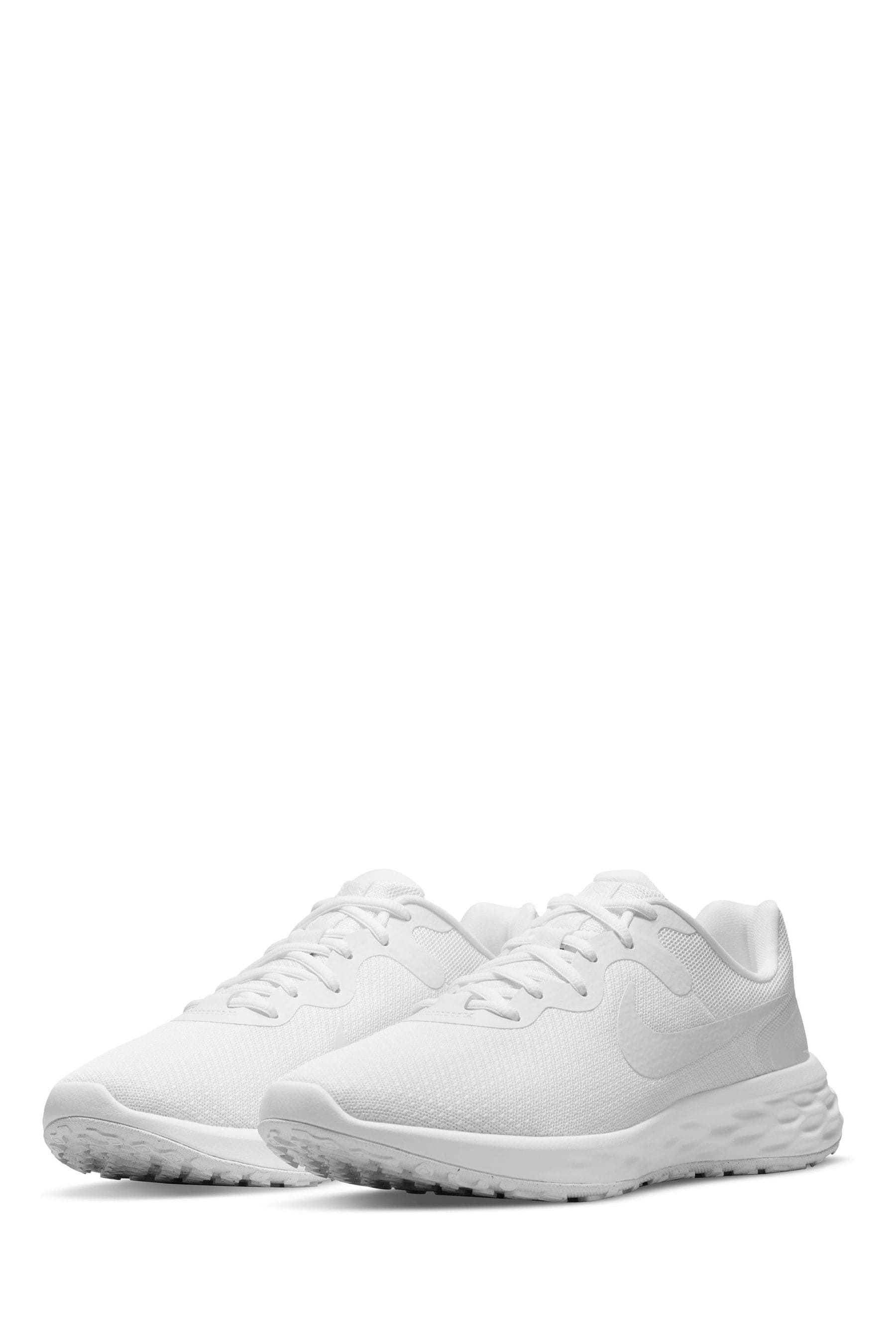 Buy Nike White Revolution 6 Running Trainers from the Next UK