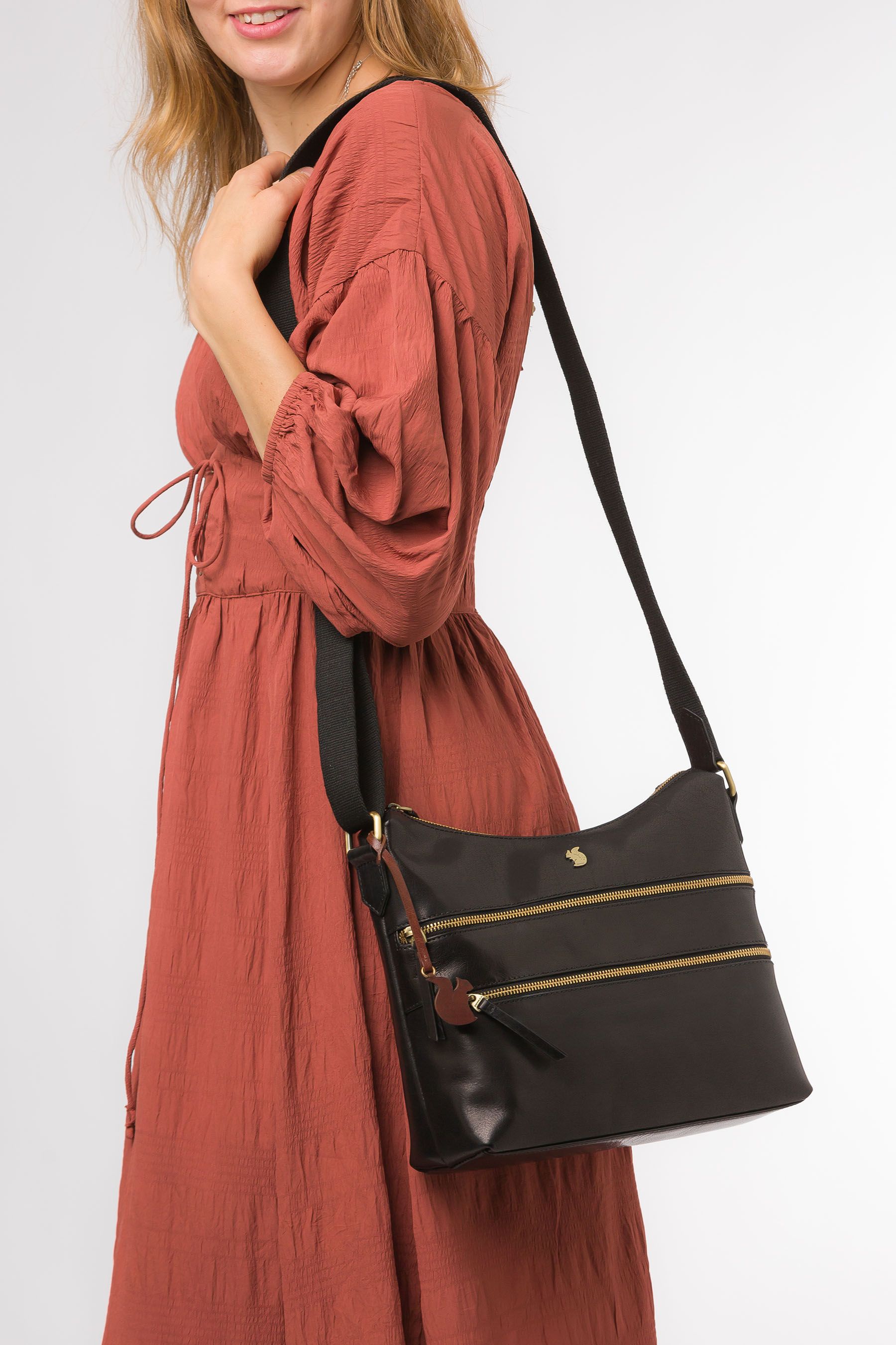 Buy Conkca Georgia Leather Shoulder Bag from the Next UK online shop