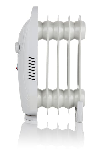 Warmlite White 650W Oil filled Radiator with Thermostat