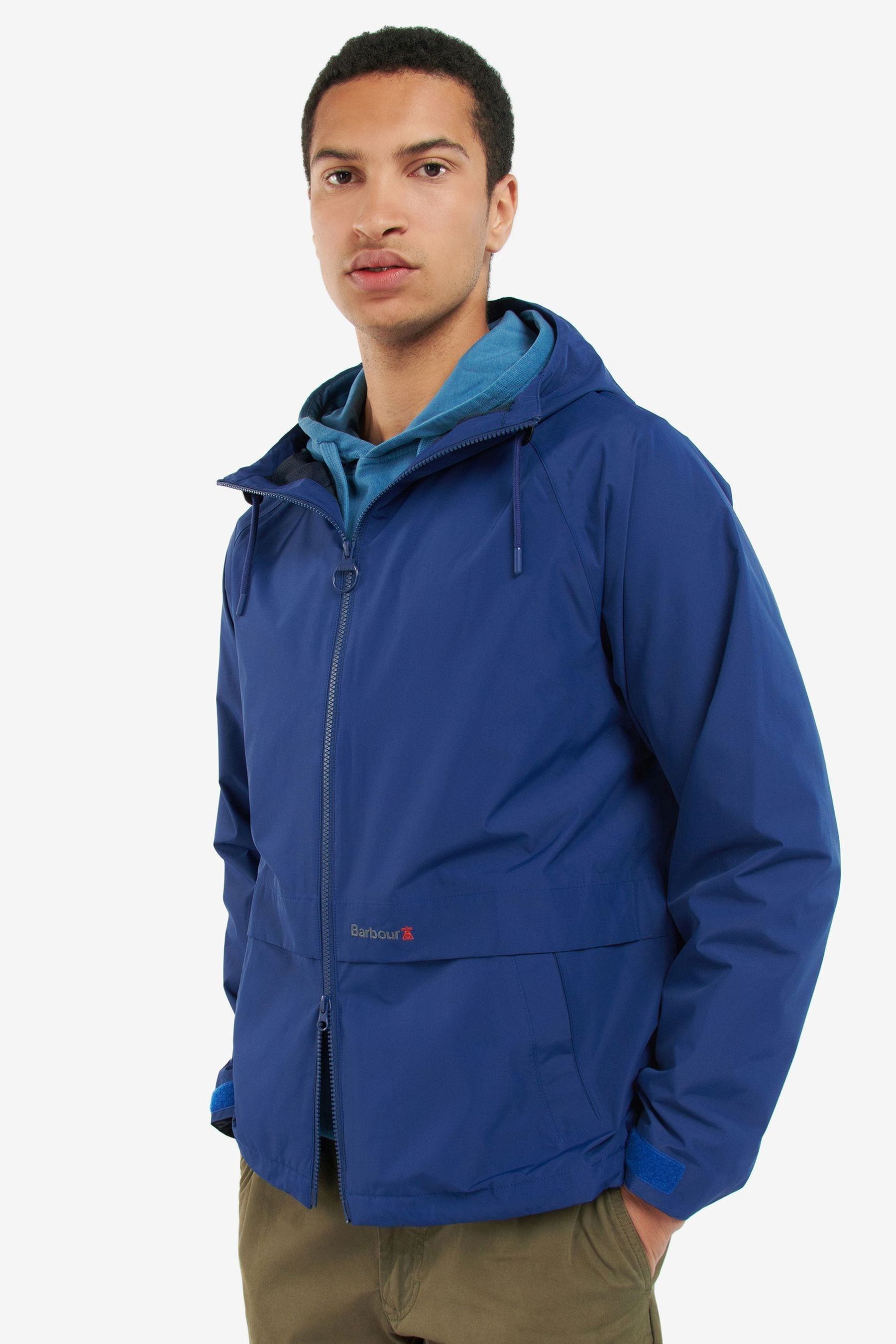 Barbour Blue Pockle Waterproof Jacket