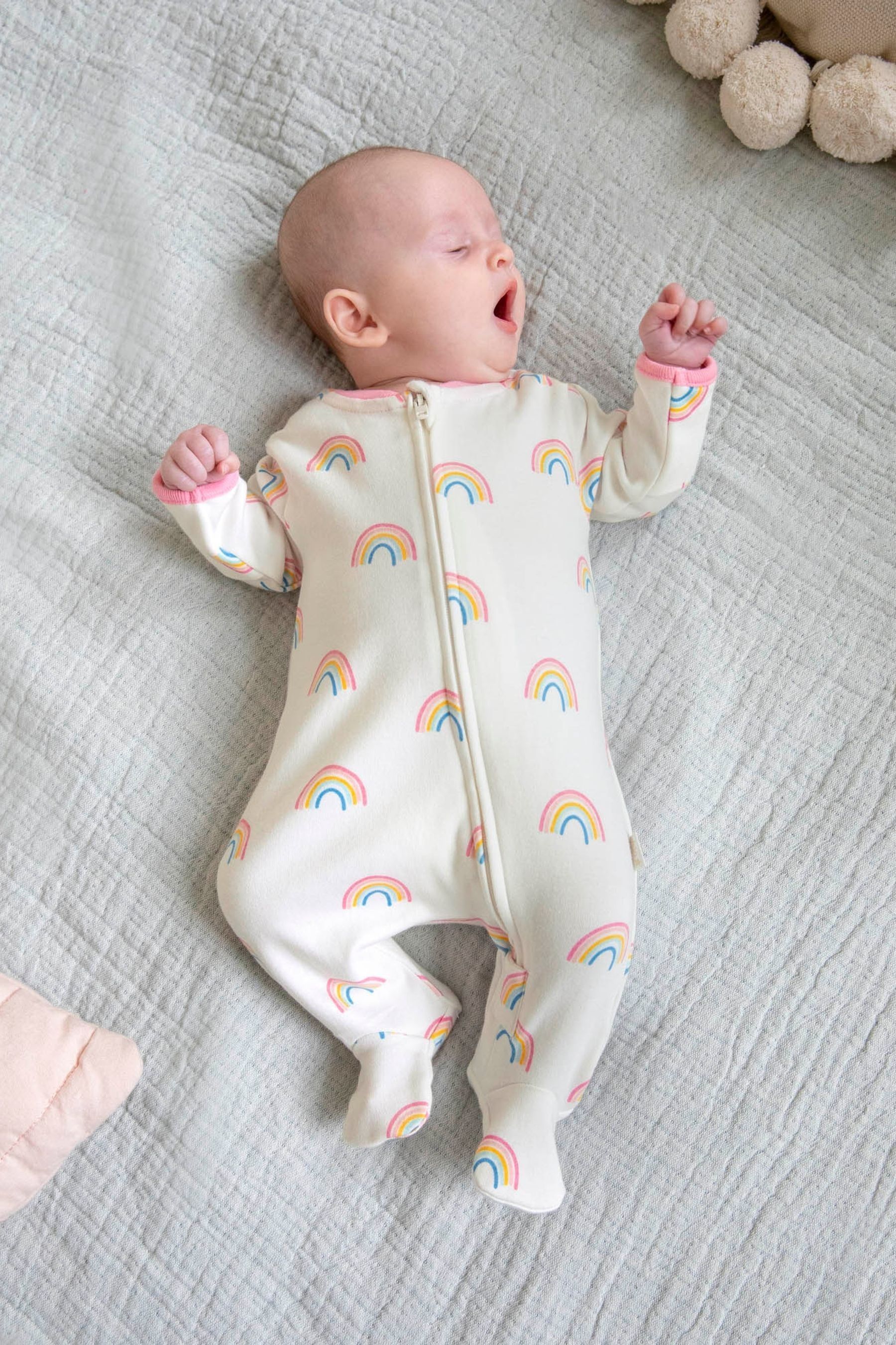 Rainbow sleepsuit sale