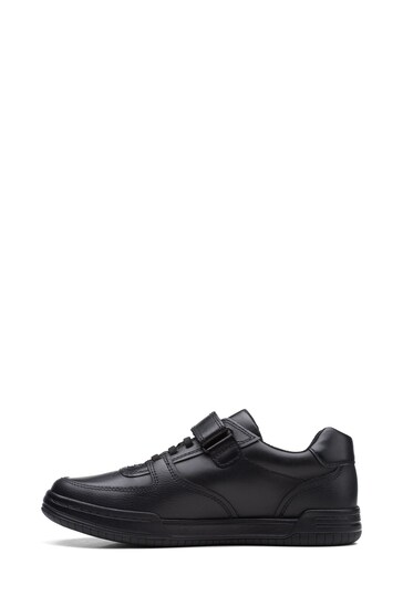 Clarks Black Multi Fit Leather Fawn Lay Shoes