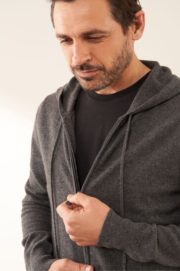 Truly Grey Cashmere Hoodie