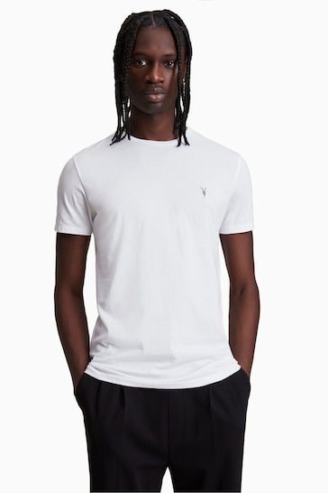 AllSaints White Tonic Crew T-Shirt