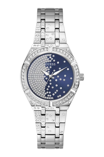 Guess Ladies Silver Tone Afterglow Watch
