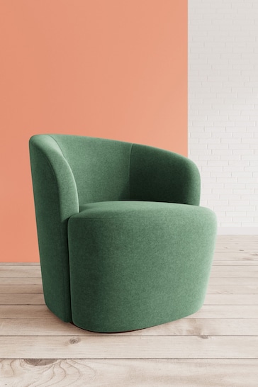 Swoon Smart Wool Hunter Green Ritz Chair