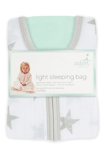 aden + anais essentials Cotton Muslin 1 TOG Light Sleeping Bag Dusty