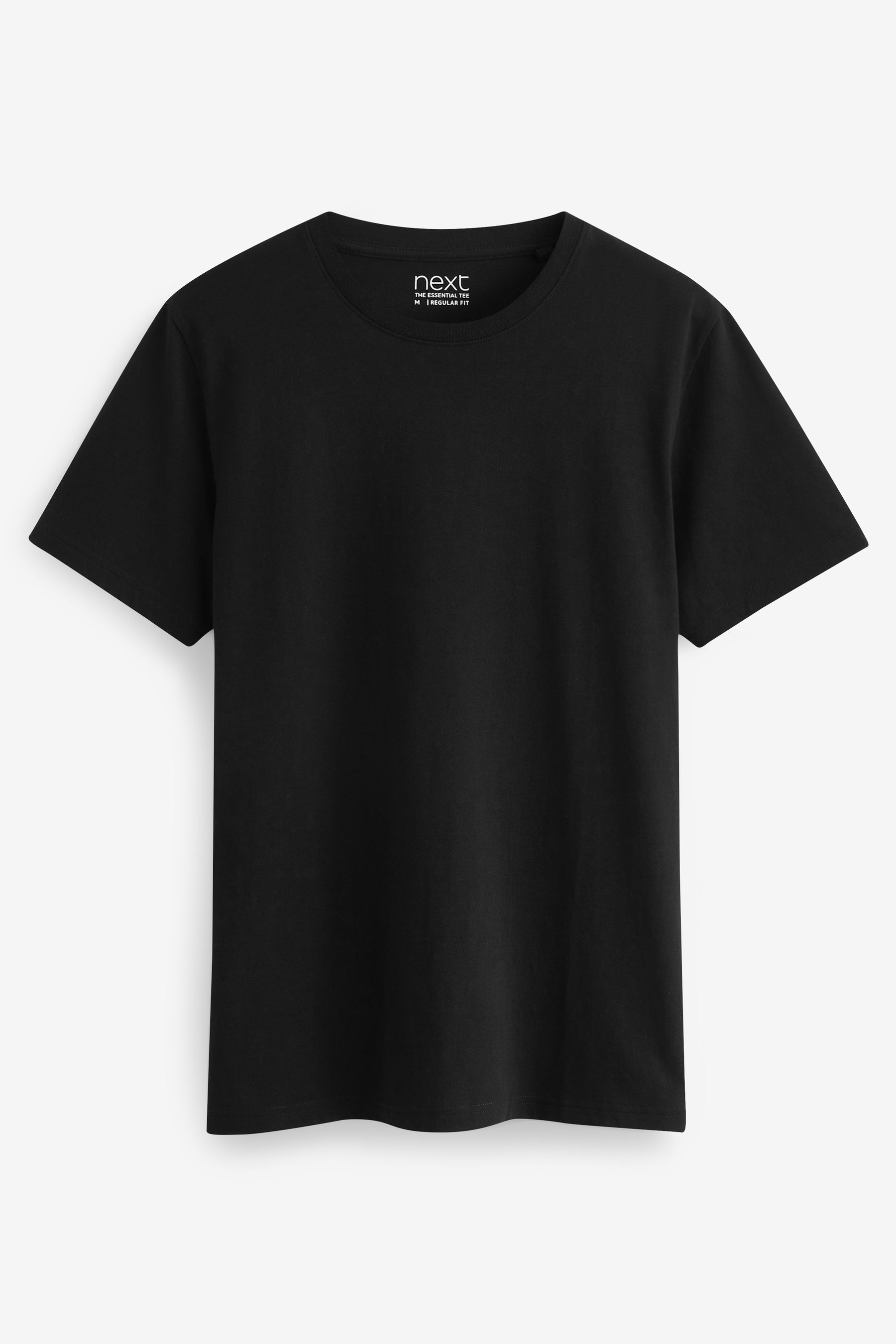Buy Navy Teal White Black Green Burgundy Regular Fit Essential 100 Cotton T Shirts 6 Pack from the Next UK online shop