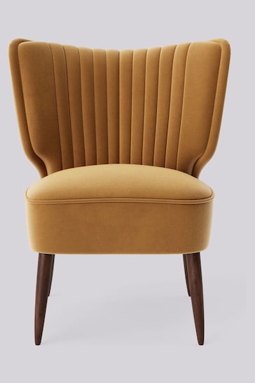 Swoon Easy Velvet Natural Biscuit Duke Chair