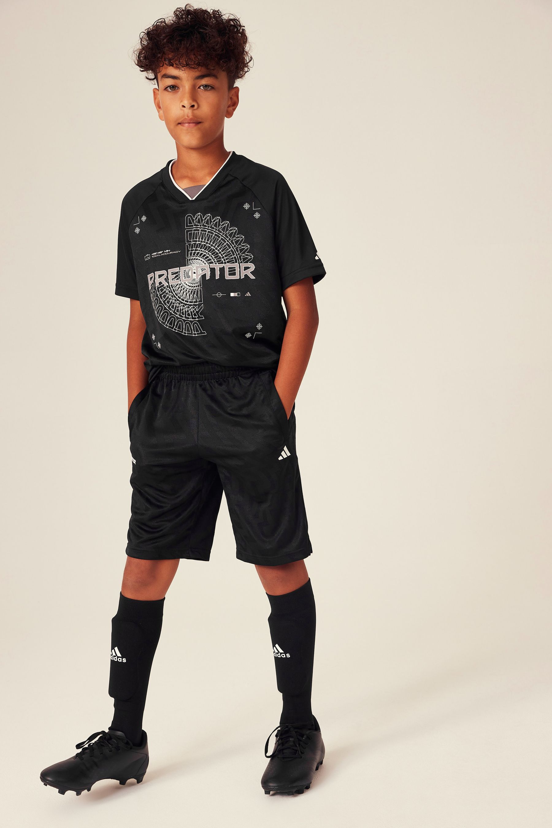 Buy adidas Black Football Inspired Junior Predator Shorts from the