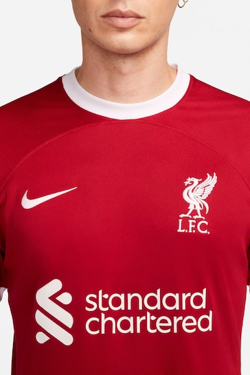 Nike Red Firmino - 9 Liverpool FC Stadium 23/24 Home Football Shirt