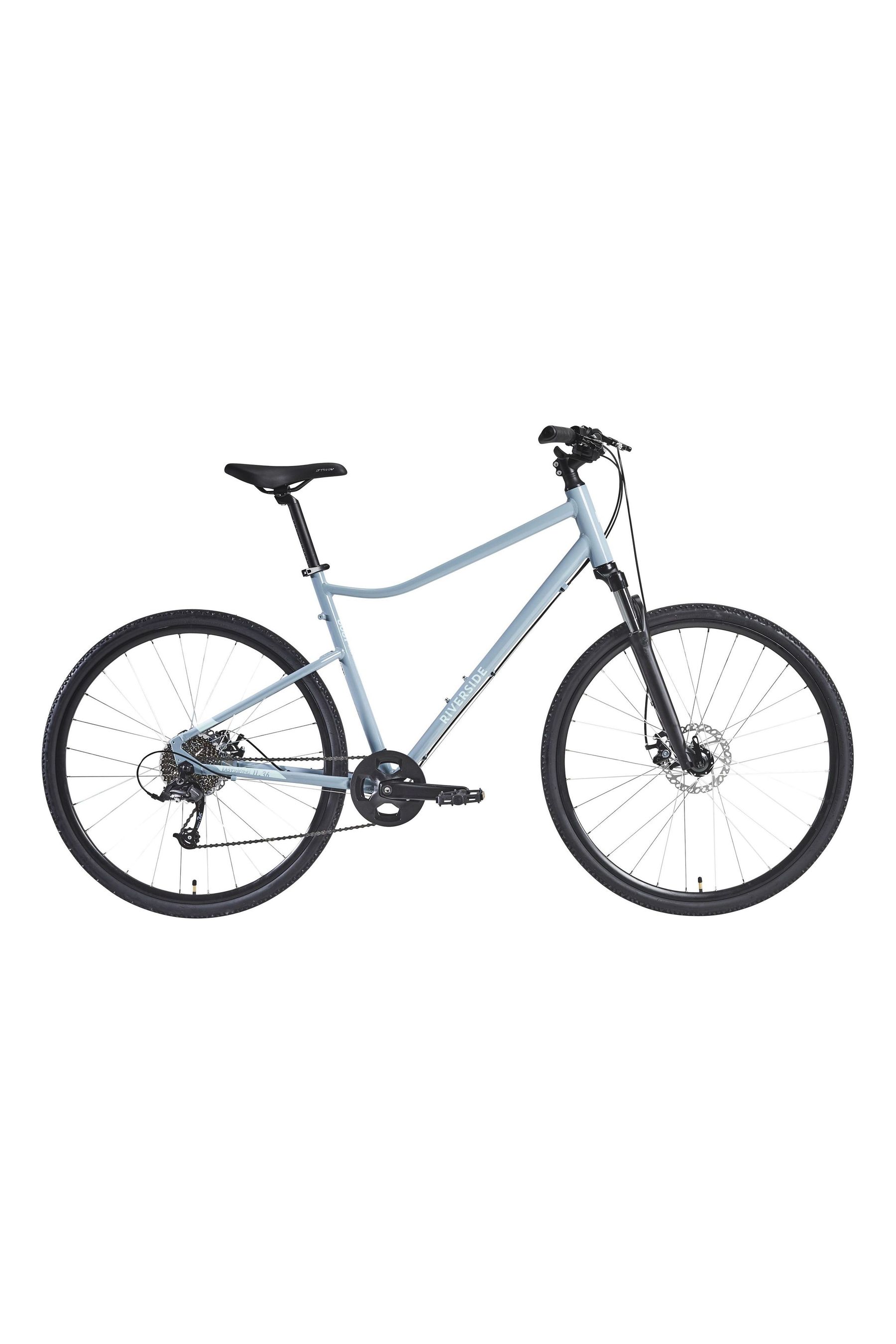 Buy Decathlon Blue Hybrid Bike Riverside 500 166 177 Cm from the