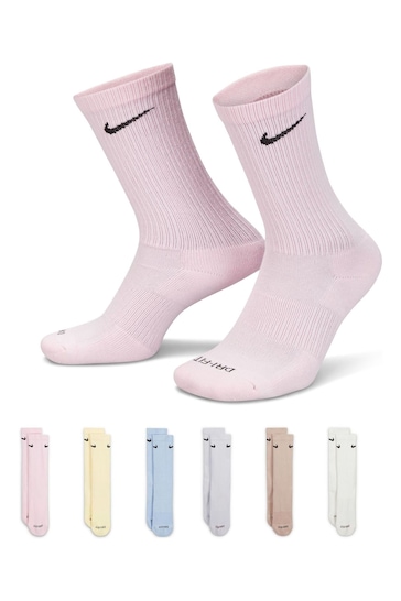 Nike Multi Everyday Cushioned 6 Pack Socks