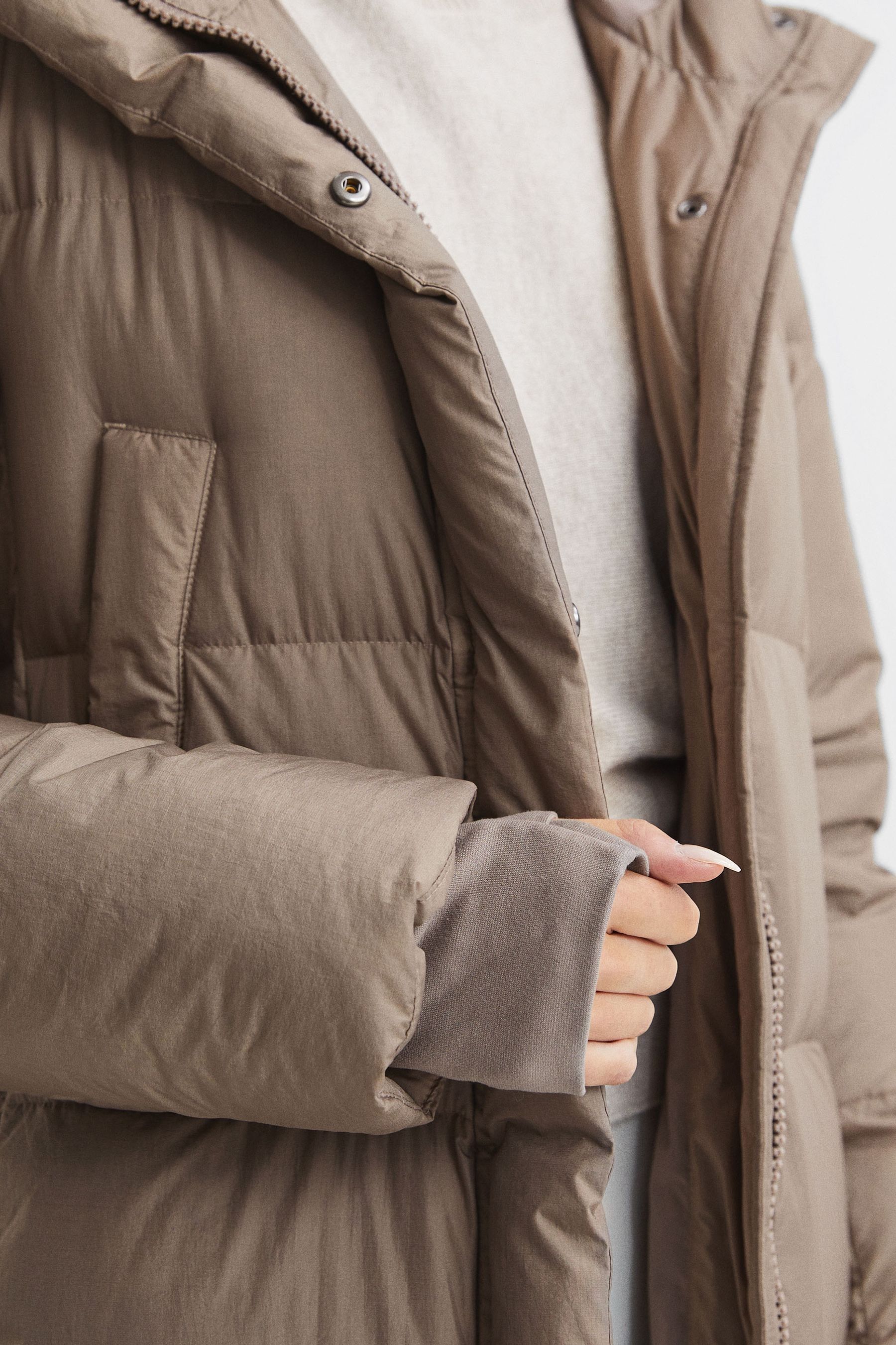 Mink padded shop coat