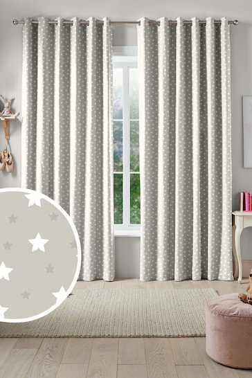 Natural Kids Ditsy Stars Made To Measure Curtains