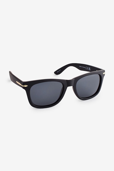 Black Square Polarised Sunglasses