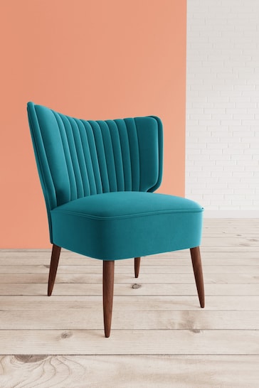 Swoon Easy Velvet Kingfisher Blue Duke Chair