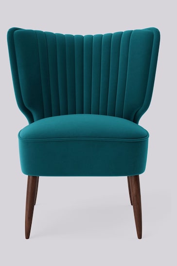 Swoon Easy Velvet Kingfisher Blue Duke Chair