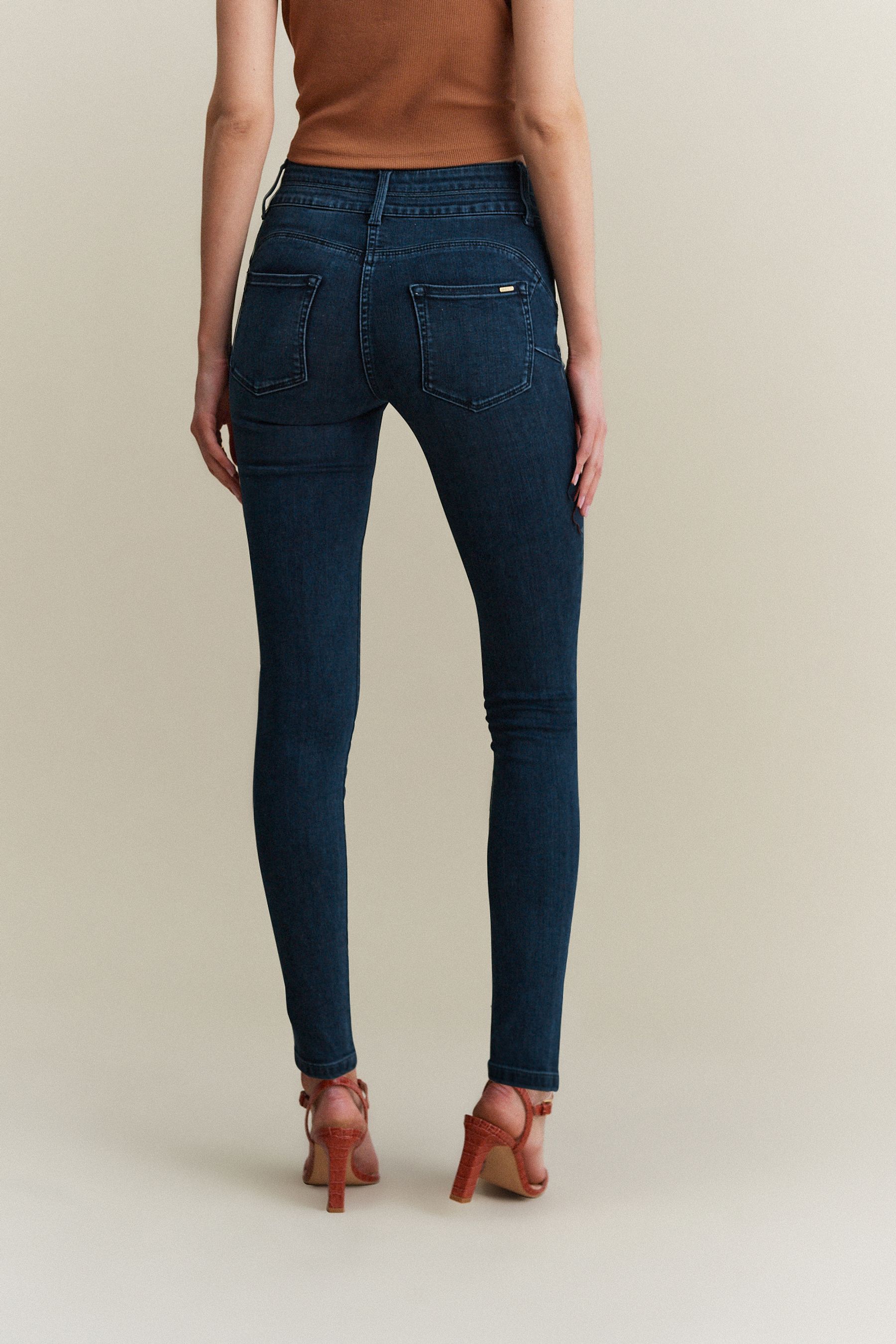 Buy Inky Blue Denim Lift Slim And Shape Skinny Jeans from the Next UK online shop