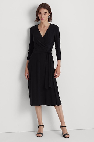 Buy Lauren Ralph Lauren Carlyna Black Dress from the Next UK online shop