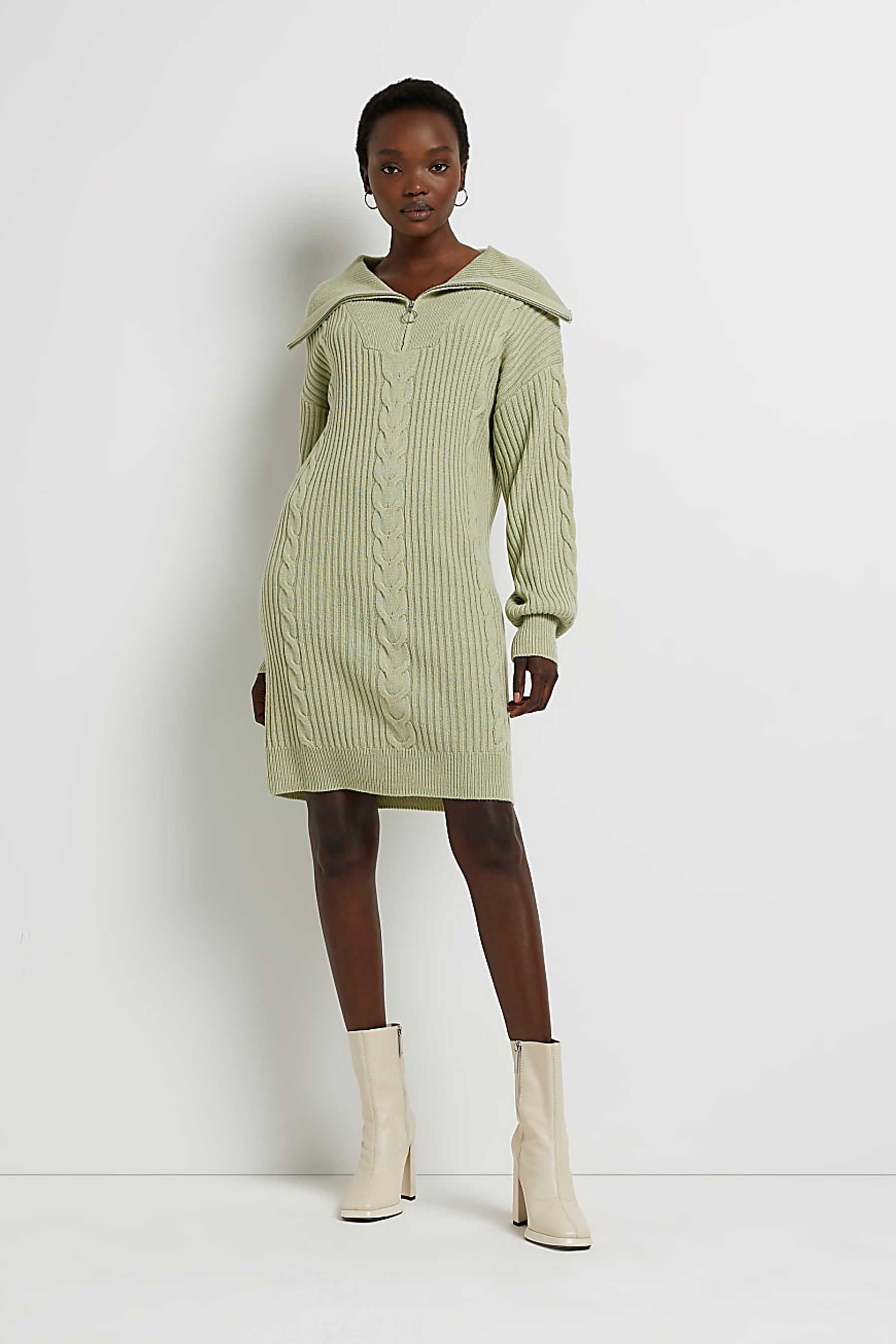Zip jumper dress on sale
