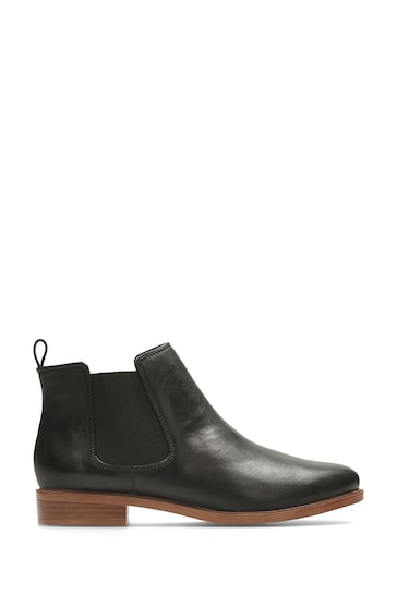 Clarks Black Leather Taylor Shine Boots