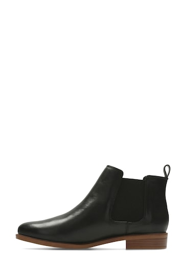 Clarks Black Leather Taylor Shine Boots